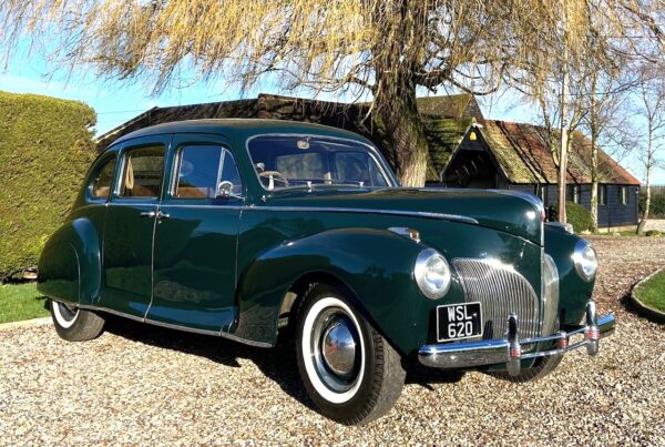 1941 Lincoln-Zephyr Four Door Sedan. Rare car with fascinating history